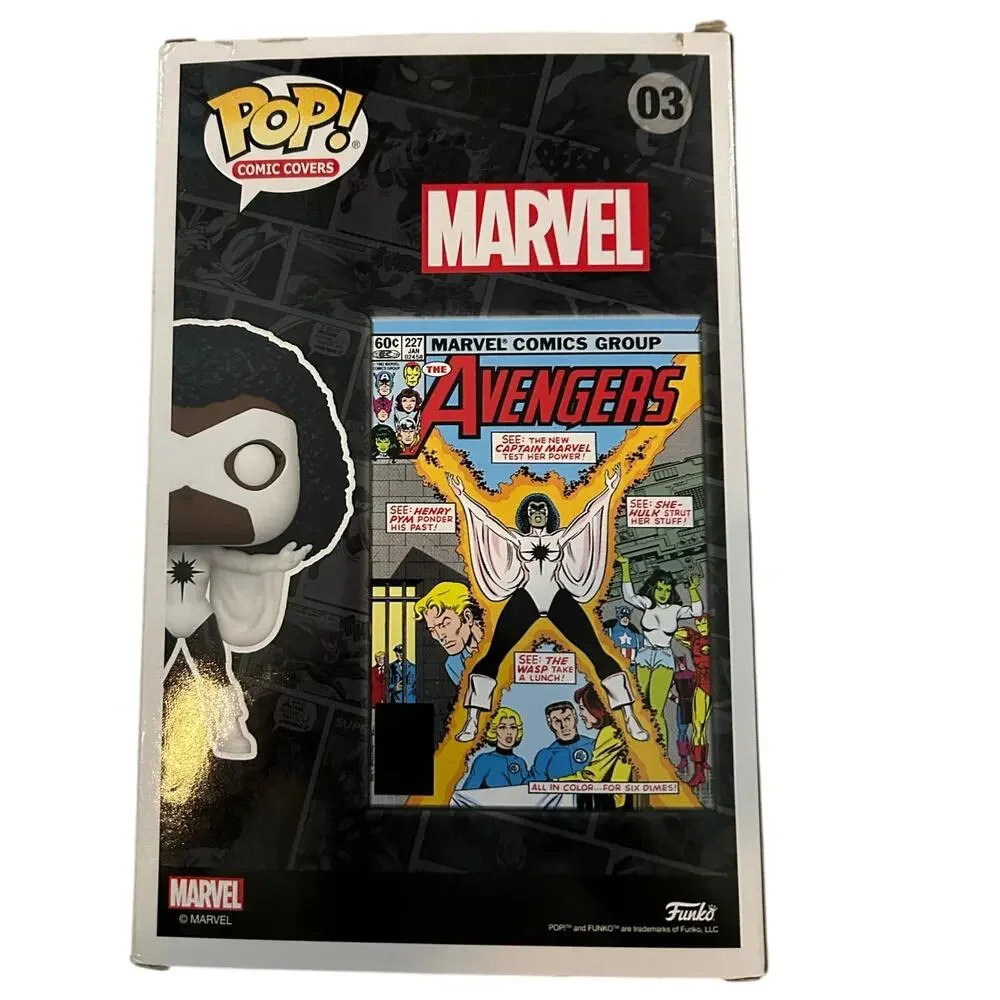 FUNKO POP NIB Captain Marvel Monica Rambeau 03 Comic Covers Target Exclusive